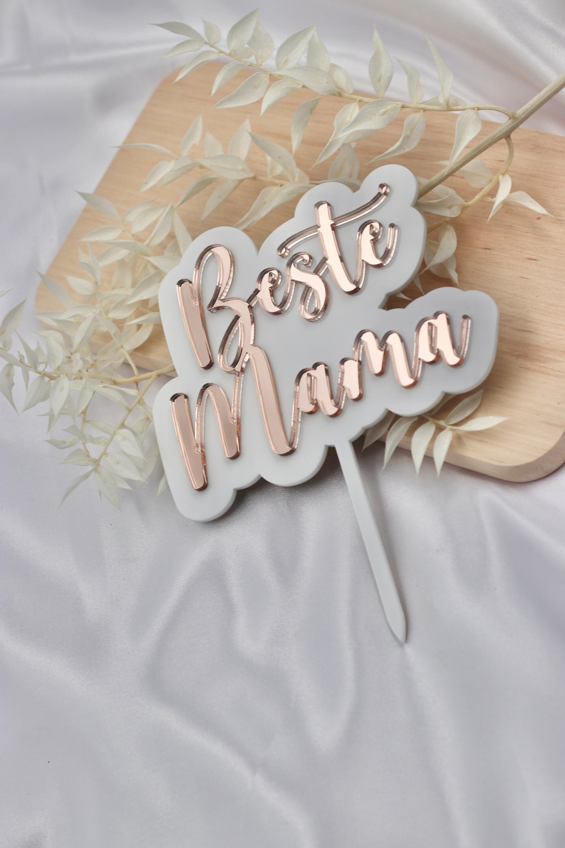 Muttertag Cake topper "Beste Mama" - Geschenke für die Mama, Mothersday Kuchen