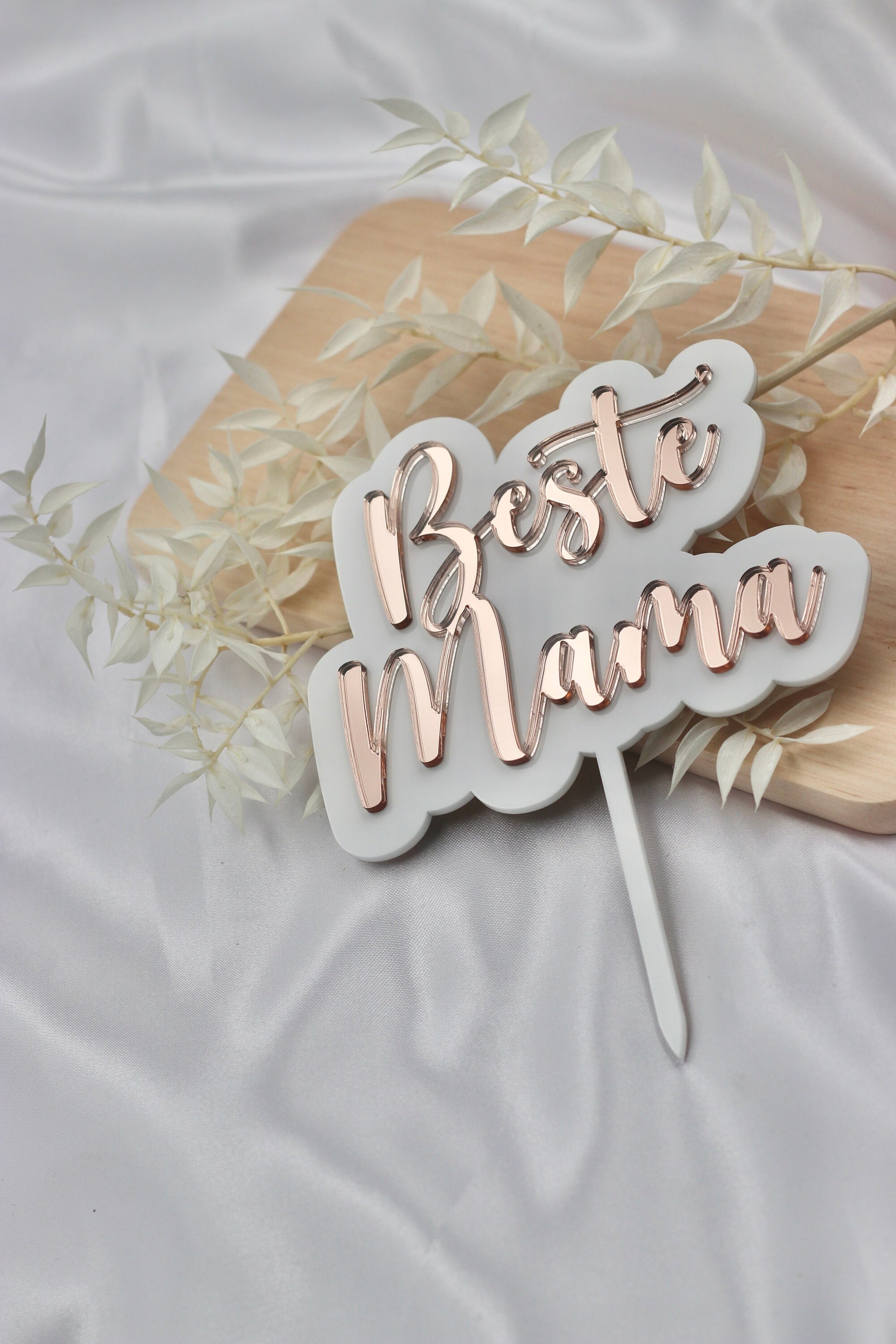 Muttertag Cake topper "Beste Mama" - Geschenke für die Mama, Mothersday Kuchen