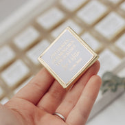 Gastgeschenk (10 Stk.) Wunschtext Hochzeit Taufe Schokolade Gold oder Silberveredelung