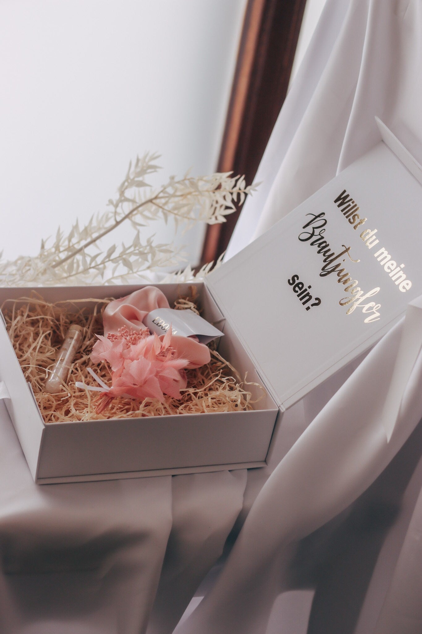Geschenkbox "Willst du meine Brautjungfer/Trauzeugin sein" personalisiert Team Bride Brautjungfer Trauzeugin fragen