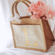 Personalisierte Jutetasche | Team Braut | Schwester | Mutter | Trauzeugin | Beste Freundin | JGA Deko | Brautjungfer