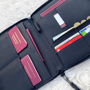 Personalisierter Travelorganizer - Reiseunterlagen - Hochzeitsgeschenk - Brautpaar Geschenk - Urlaub Passhülle - Flitterwochen