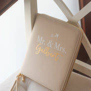 Personalisierter Travelorganizer - Reiseunterlagen - Hochzeitsgeschenk - Brautpaar Geschenk - Urlaub Passhülle - Flitterwochen