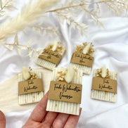 Gastgeschenk Weihnachten Lavendelseife mit Trockenblumen und Wunschaufschrift Seifengeschenk Werbegeschenk Firmenfeier Wichtelgeschenk