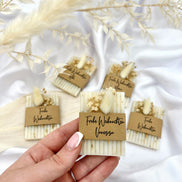 Gastgeschenk Weihnachten Lavendelseife mit Trockenblumen und Wunschaufschrift Seifengeschenk Werbegeschenk Firmenfeier Wichtelgeschenk