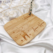 Weihnachten Frühstücksbrett personalisiert mit Namen, Rentier & 