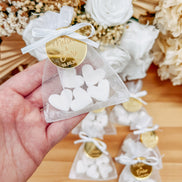 Anhänger Gold mit Gravur für Gastgeschenke & Einladungskarten / Hochzeit Verlobung Söz Gastgeschenk