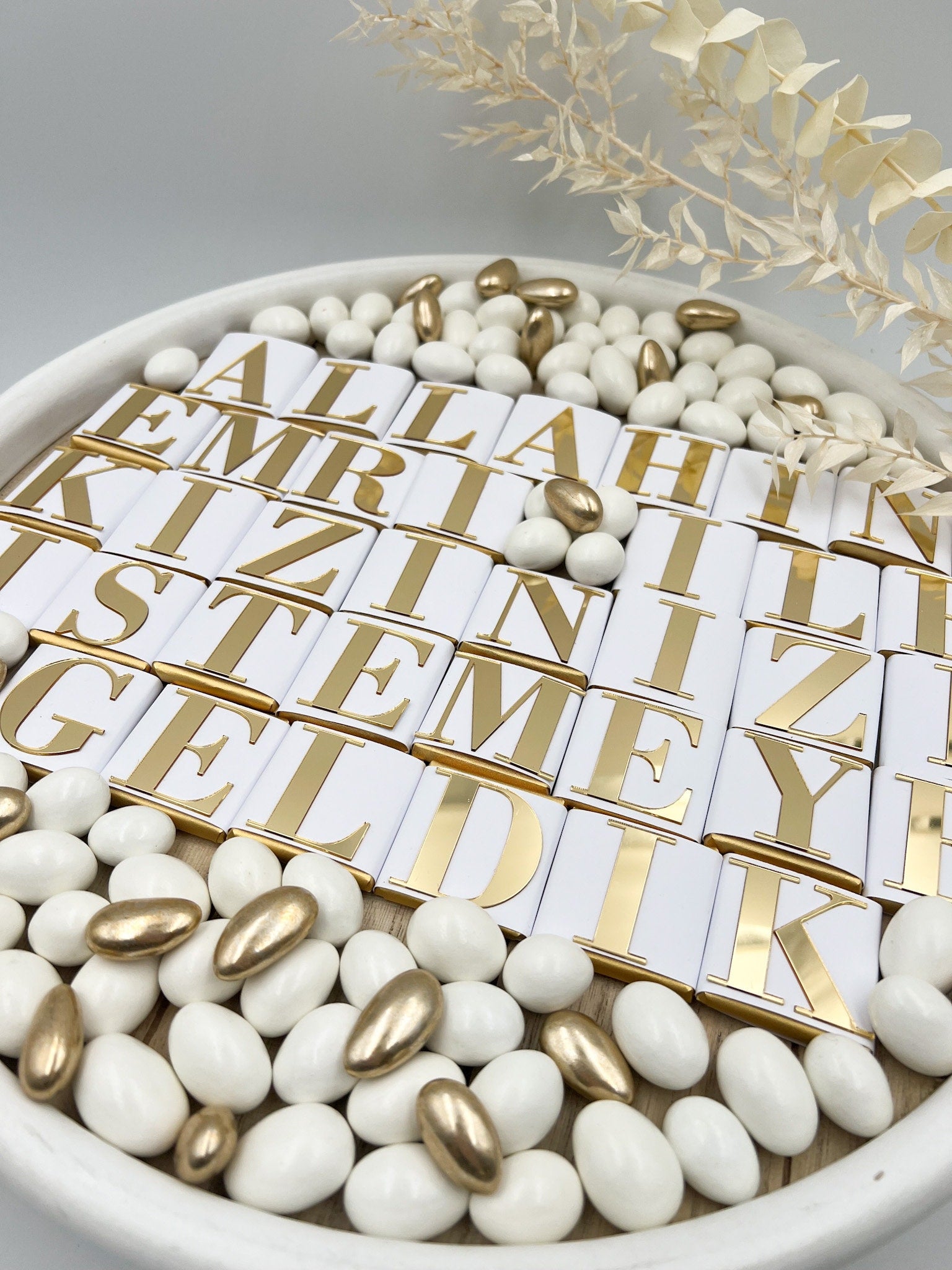 Allahin emriyle eizinizi istemeye geldik Schokolade - Hochwertige 3D Acrylbuchstaben (KEINE FOLIE) - Plexi Buchstaben