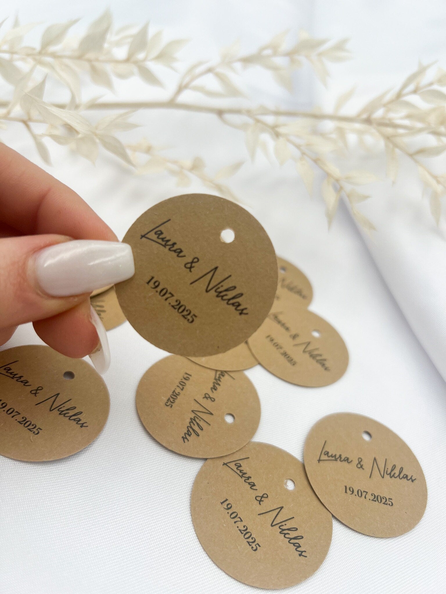 Personalisierte Etiketten für Gastgeschenke, Hochzeit, Taufe, Geburtstag, Sözümüz Söz, Verlobung