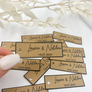 Personalisierte Etiketten für Gastgeschenke, Hochzeit, Taufe, Geburtstag, Sözümüz Söz, Verlobung