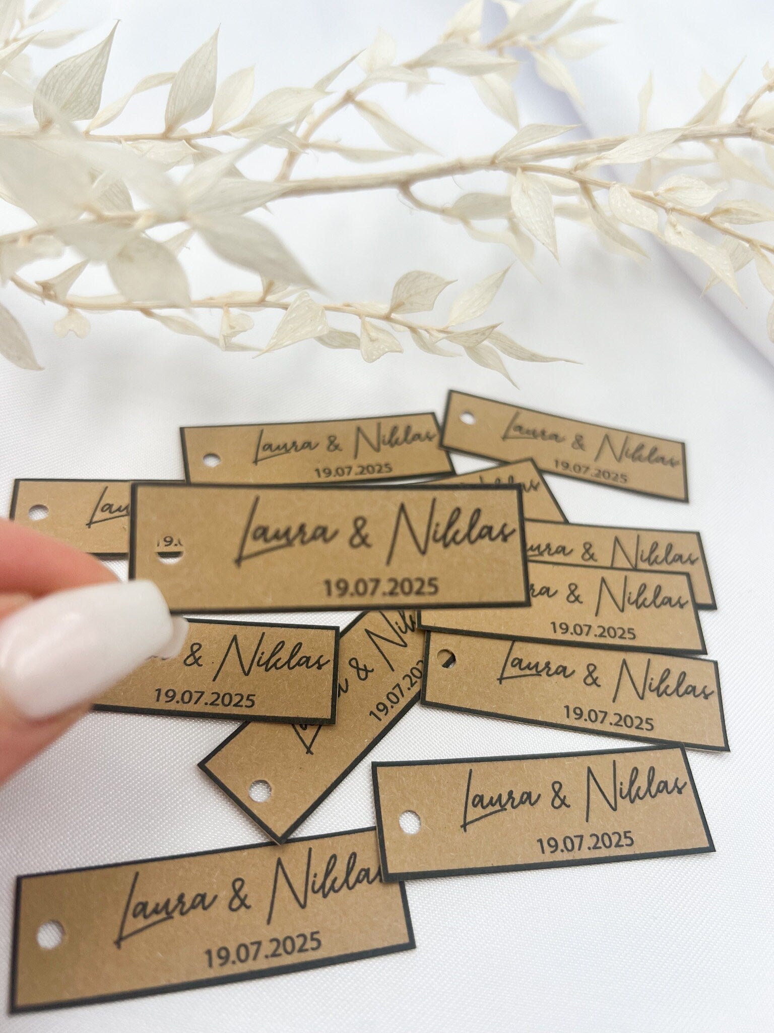 Personalisierte Etiketten für Gastgeschenke, Hochzeit, Taufe, Geburtstag, Sözümüz Söz, Verlobung