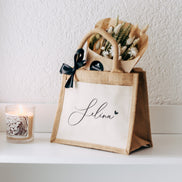 Personalisierte Jutetasche | Team Braut | Schwester | Mutter | Trauzeugin | Beste Freundin | JGA Deko | Brautjungfer