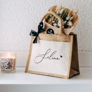Personalisierte Jutetasche | Team Braut | Schwester | Mutter | Trauzeugin | Beste Freundin | JGA Deko | Brautjungfer
