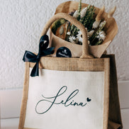 Personalisierte Jutetasche | Team Braut | Schwester | Mutter | Trauzeugin | Beste Freundin | JGA Deko | Brautjungfer