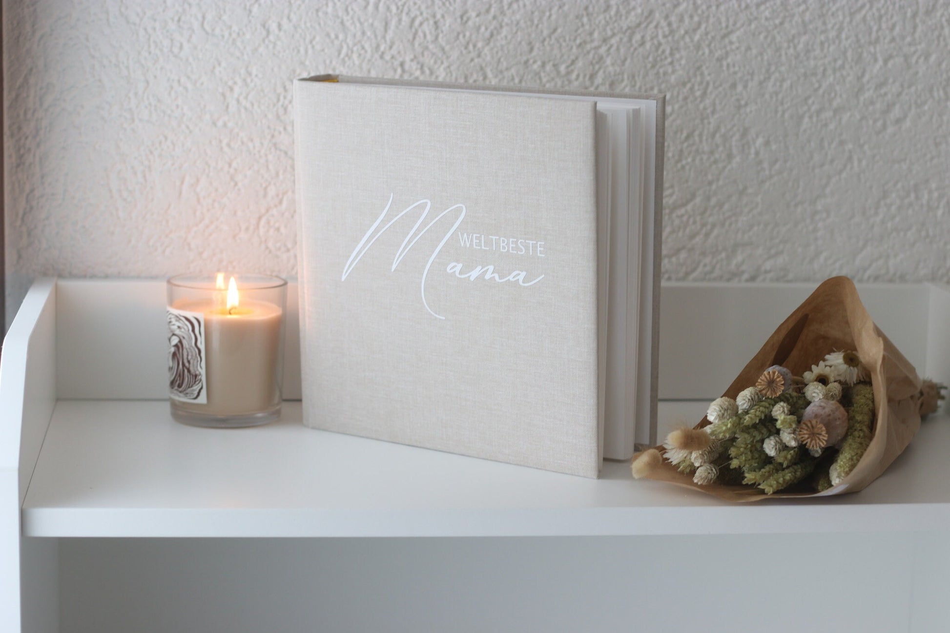 Muttertagsgeschenk Fotoalbum "Weltbeste Mama" - Erinnerungsalbum - Lieblingsmomente - Muttertag Geburtstag