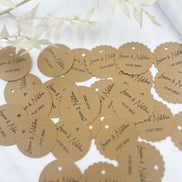 Personalisierte Etiketten für Gastgeschenke, Hochzeit, Taufe, Geburtstag, Sözümüz Söz, Verlobung