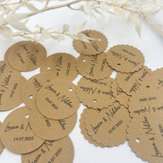 Personalisierte Etiketten für Gastgeschenke, Hochzeit, Taufe, Geburtstag, Sözümüz Söz, Verlobung