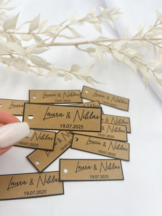 Personalisierte Etiketten für Gastgeschenke, Hochzeit, Taufe, Geburtstag, Sözümüz Söz, Verlobung