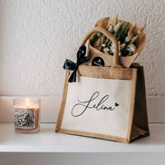 Personalisierte Jutetasche | Team Braut | Schwester | Mutter | Trauzeugin | Beste Freundin | JGA Deko | Brautjungfer