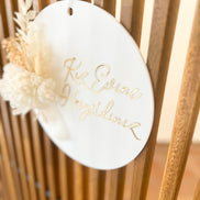 Türschild Brautabholung - Türkische Hochzeit - Kiz Evine Hosgeldiniz - Kiz Evi Naz Evi - Acrylschild mit Acrylschrift - Edel - Luxuriös