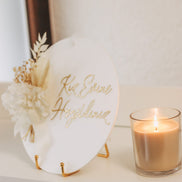 Türschild Brautabholung - Türkische Hochzeit - Kiz Evine Hosgeldiniz - Kiz Evi Naz Evi - Acrylschild mit Acrylschrift - Edel - Luxuriös