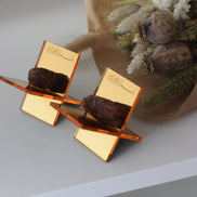 Dattelhalter in Gold mit Gravur Ramadan - Iftar - Ramadan Dekoration - Bayram Eid - Bismillahirrahmanirrahim